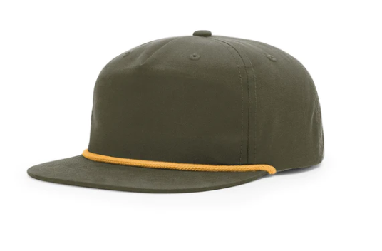 Camo Duck Leather Patch Rope Hat